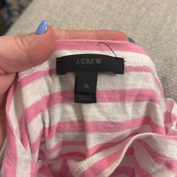 J Crew Stripe Boat Neck Tee - Picture 2 of 4